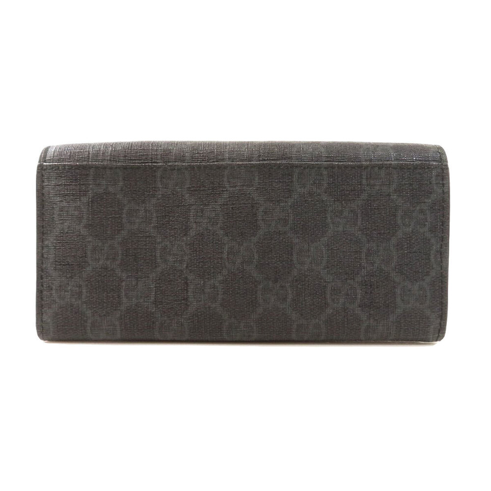 Gucci Long Leather Wallet GG Black